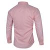 Мужская однотонная рубашка большого размера с длинным рукавом в стиле business casual