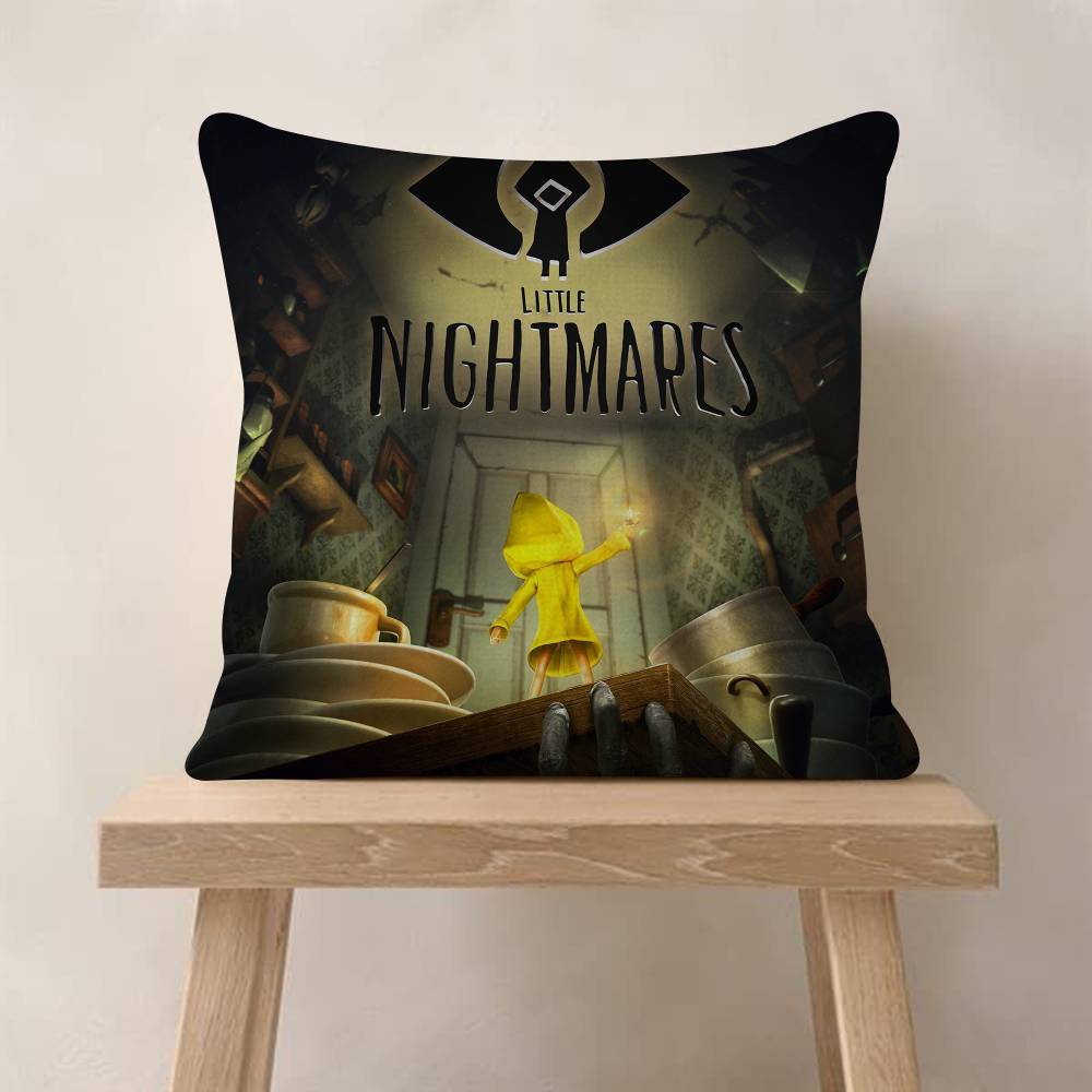 Игра Little horror Nightmares Персонализированные подушки с изображением и текстом для домашнего декора Домашние подарки 45x45 см