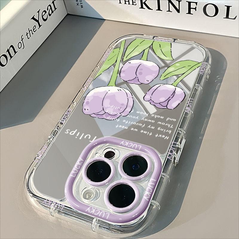 Взрывной фиолетовый чехол-тюльпан для iPhone 17, 15 Pro Max, 14, 13, нового 16 Pro - Разработан для женщин