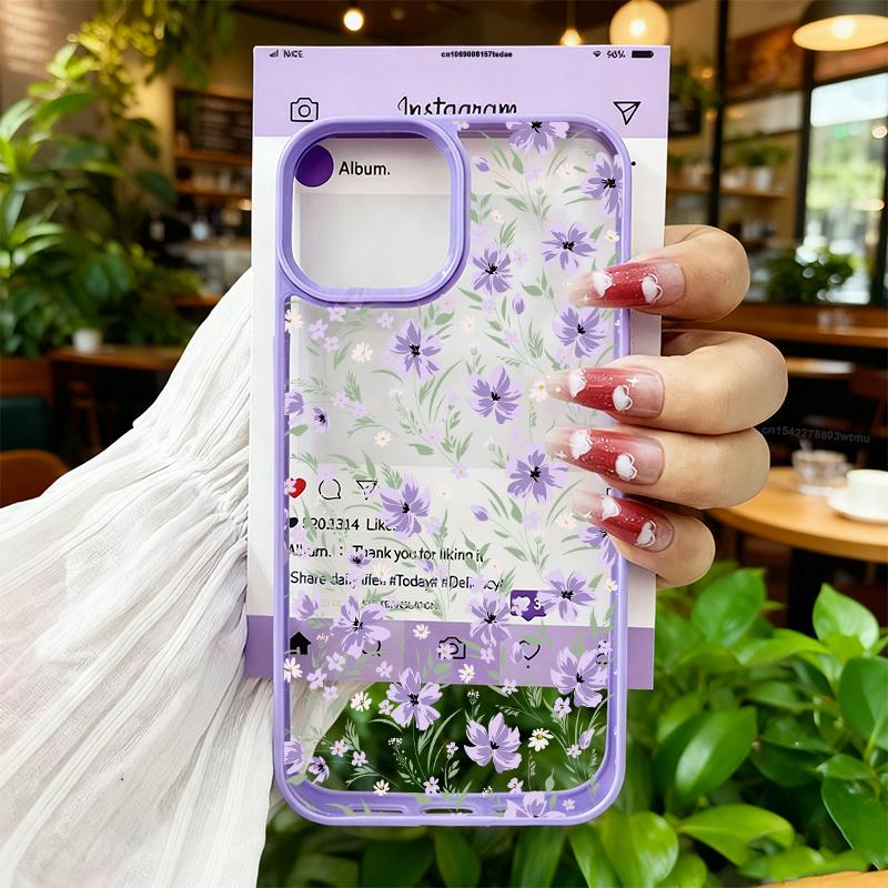 Нежные Красивые Розовые Цветы Чехол для iPhone 17 16 15 14 13 Pro Max Plus Air X XR 7 8 SE 20 Ударопрочный Защитный Чехол для Телефона