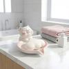 Non-Slip Base Cat Soap Dish With Drainage Soap Container Premium Soap Case  Bathroom Countertop