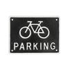Dulton Iron BICYCLE Symbolically Attractive Iron Sign for Bicycle 195 X Sign, PARKING, Black, Parking, Wall-Mounted, 145mm, R855-994BK