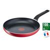 Tefal Индукционная сковорода «Начни и готовь» (24~30см) Можно мыть в посудомоечной машине в духовке без PFOA Red