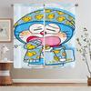Doraemon Разделительная тюль в кухонных шторах 2 шт. Оконная штора с бусинами для гостиной, украшение, затемняющие шторы