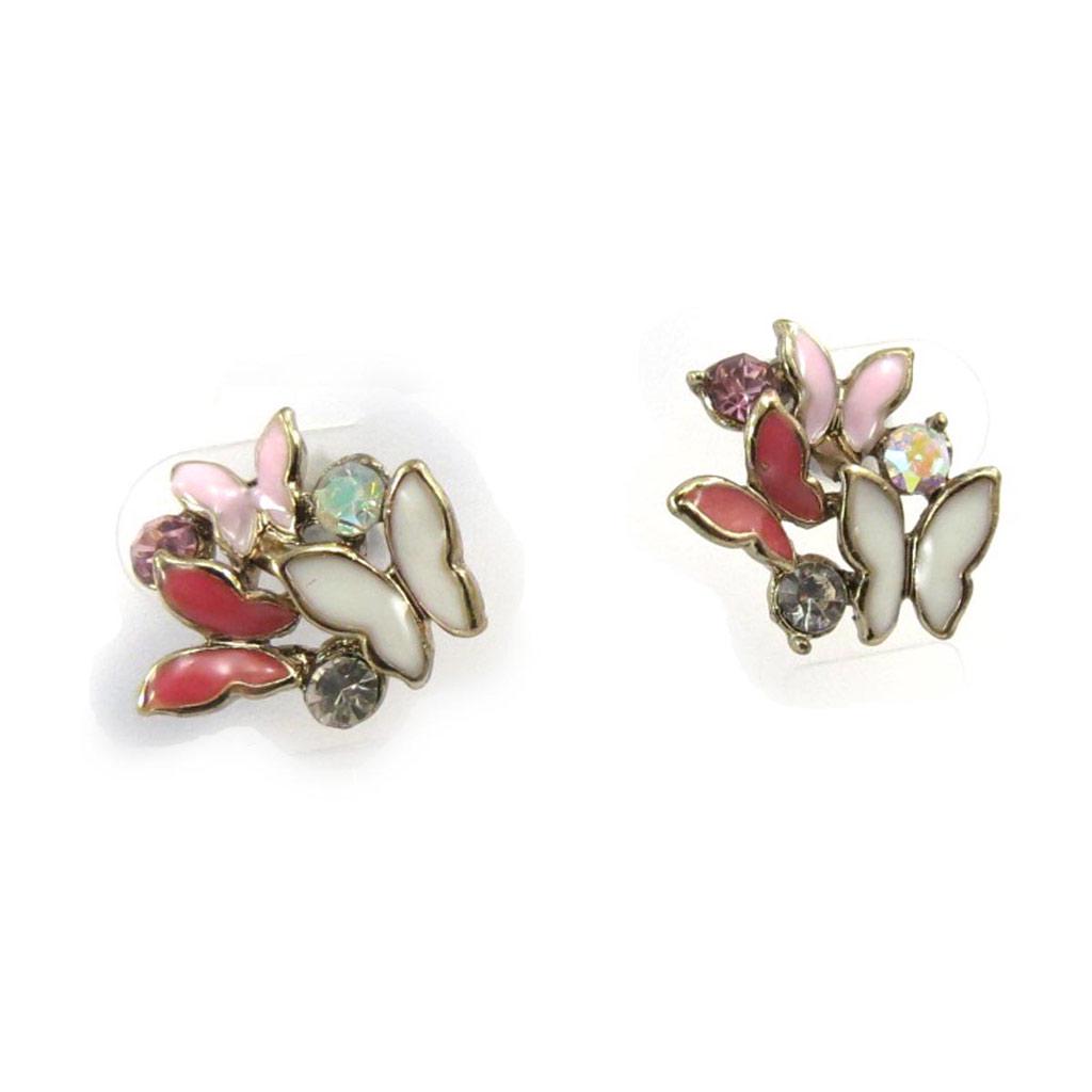 Les Trésors De Lily [J7705] - Дизайнерские серьги "Сисси" розовые белые