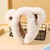 Cartoon Plush Bear Ears Earmuffs Korean Fluffy Thickened Warm Hair Band Girls Makeup Hair Hoops Fashion Earflap Headphones