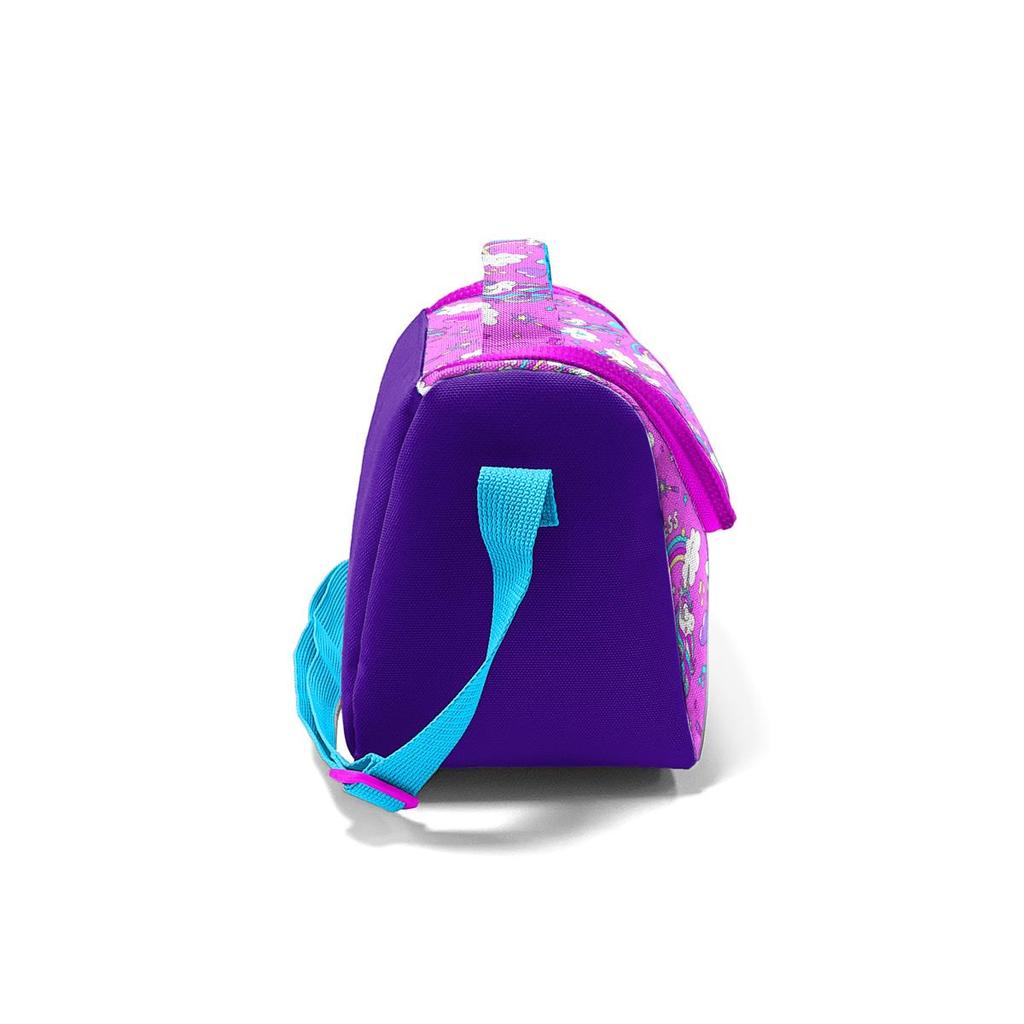 coral high Термобокс для завтрака Kids Purple Light Pink с рисунком единорога 11820