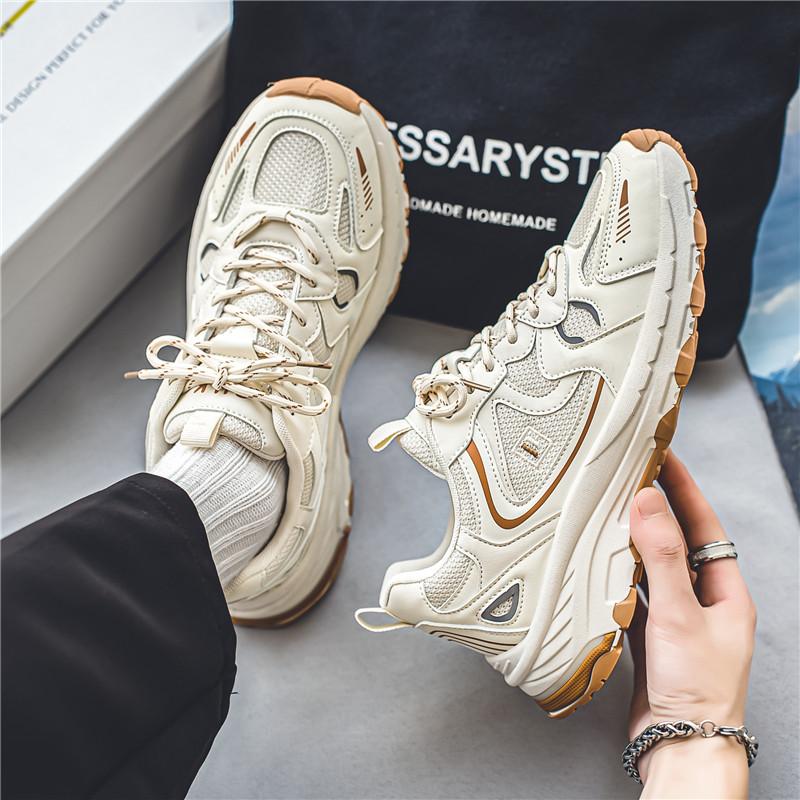 Trendy Men Sneakers Luxury Chunky Casual Sneakers For Man Soft Sole Dad Shoes Breathable Tennis Sports Shoes Male Sneakers