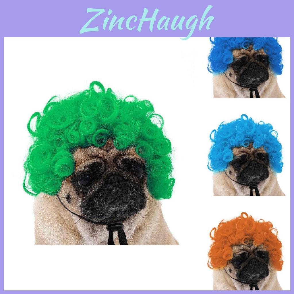 Adorable Black Color Pet Wig With Fun Afro Style For Halloween Parties And Festivals
