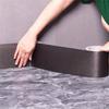 1 рулон 10 см x 5 м Металлическая матовая водостойкая самоклеящаяся лента-бордюр для плинтуса - Самоклеящаяся ПВХ настенная отделка для дверных и оконных рам - Легко I