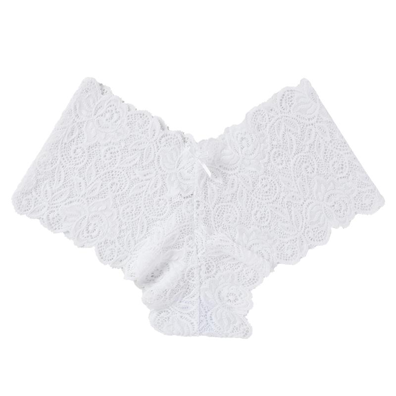 Женские сексуальные кружевные трусики с v-образным вырезом и милым бантом, полупрозрачное бикини, нижнее белье, нижнее белье с вышивкой