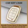 Чехол из ТПУ для смарт-ключа автомобиля с 4 кнопками для Hyundai Tucson Santa Fe Rena Sonata Elantra Creta Ix35 Ix45 I10 I30 I40 Аксессуары