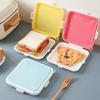 Portable Sandwich Bread Container Toast Bento Box Food Storage Case Reusable Microwavable Lunch Boxes Student Dinnerware