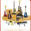 Jiker Building Block Series: Musical Instruments - Pianos, Guitars, and Small Table Play Micro Blocks for Children.