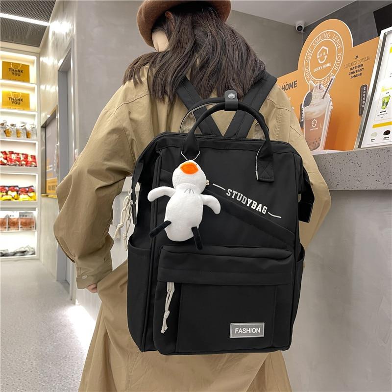 Водонепроницаемый рюкзак для женщин, нейлоновая школьная сумка для ноутбука, милый дорожный женский рюкзак, модные студенческие сумки
