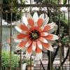 New 3D One Flower Wall Hanging Metal Daisy Wall Decoration Art Courtyard Gate Iron Gate Pendant Fence Decoration Garden Flowers