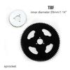 LINGQI T8F 32MM 74T 64T 58T 44T 38T 35T Rear Sprocket Motorcycle Gear Shaft Mini Moto ATV Quad Dirt Pit Pocket Bike Motocross