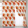 2Panel Flower Bloom Curtains for Living Room Bedroom Balcony Floor-to-ceiling Window Shutters Semi Blackout Cortina Grommet Top