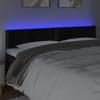 VidaXL LED Headboard Bedroom Furniture Double Bed Accessory Head of Bed Frame Interior Black 3121540