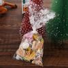 Xmas Favor Gift Transparent Christmas Candy Bags Cellophane Baking Packaging Cookies Storage