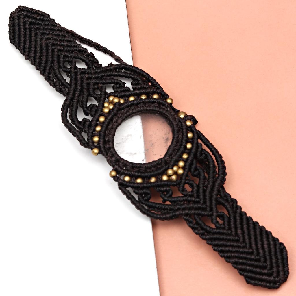 Нить макраме Драгоценный камень Ручная работа Ювелирные изделия 8-10'' Браслет из яшмы «Дикая лошадь»