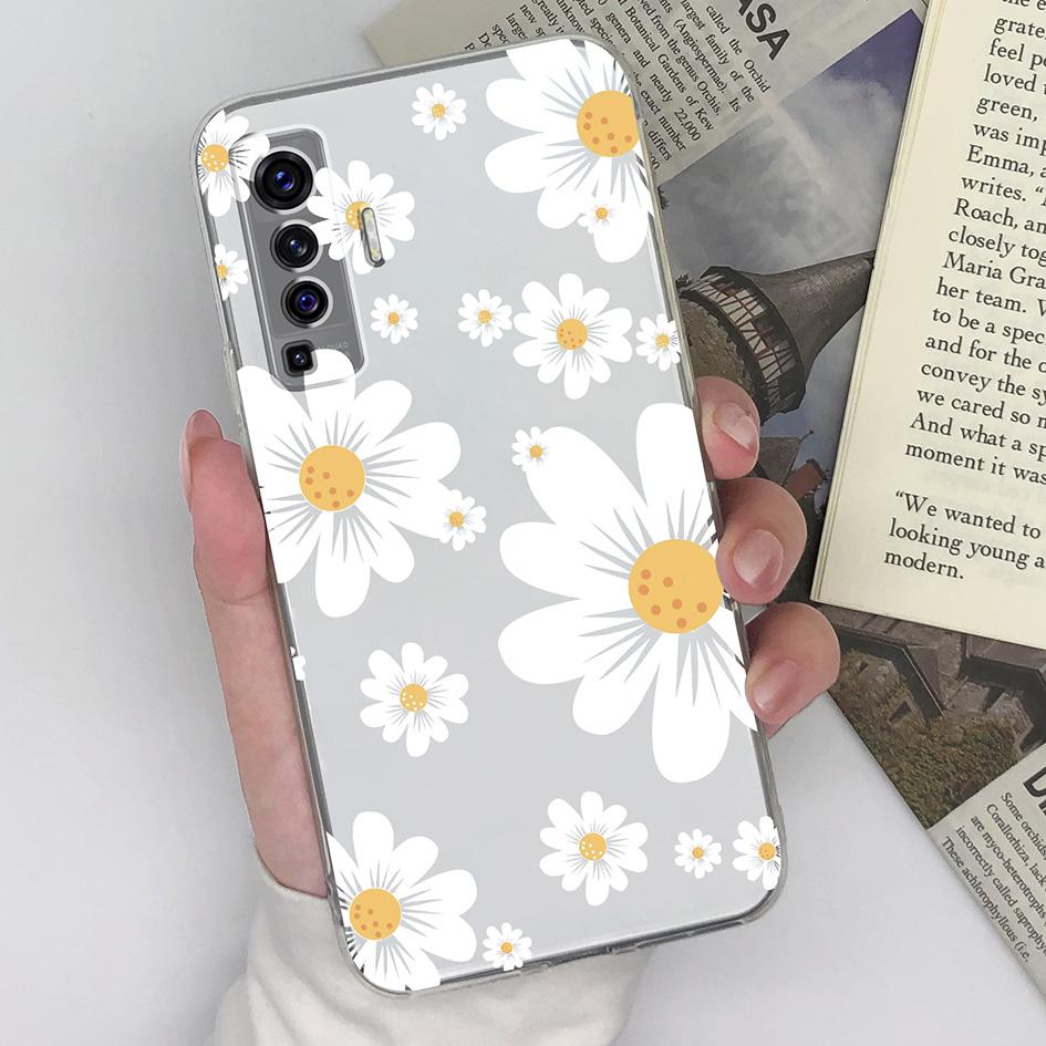 Для Vivo X80 X20 X21i X23 X27 X30 X50 X60 X70 X9 Plus Pro Чехол Модный противоударный чехол с бабочкой Прозрачный мягкий силиконовый ТПУ для Vivo Shell Bumper