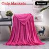 Oversized Simple Solid Color Soft Plush Blanket For Napping Sofa And Use Bedroom