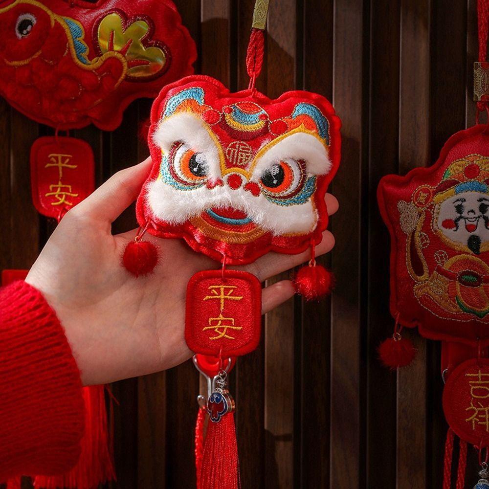 Felt Year Of The Snake Pendant Red Chinese Lucky Ornament Spring Festival Tassel Pendant Party