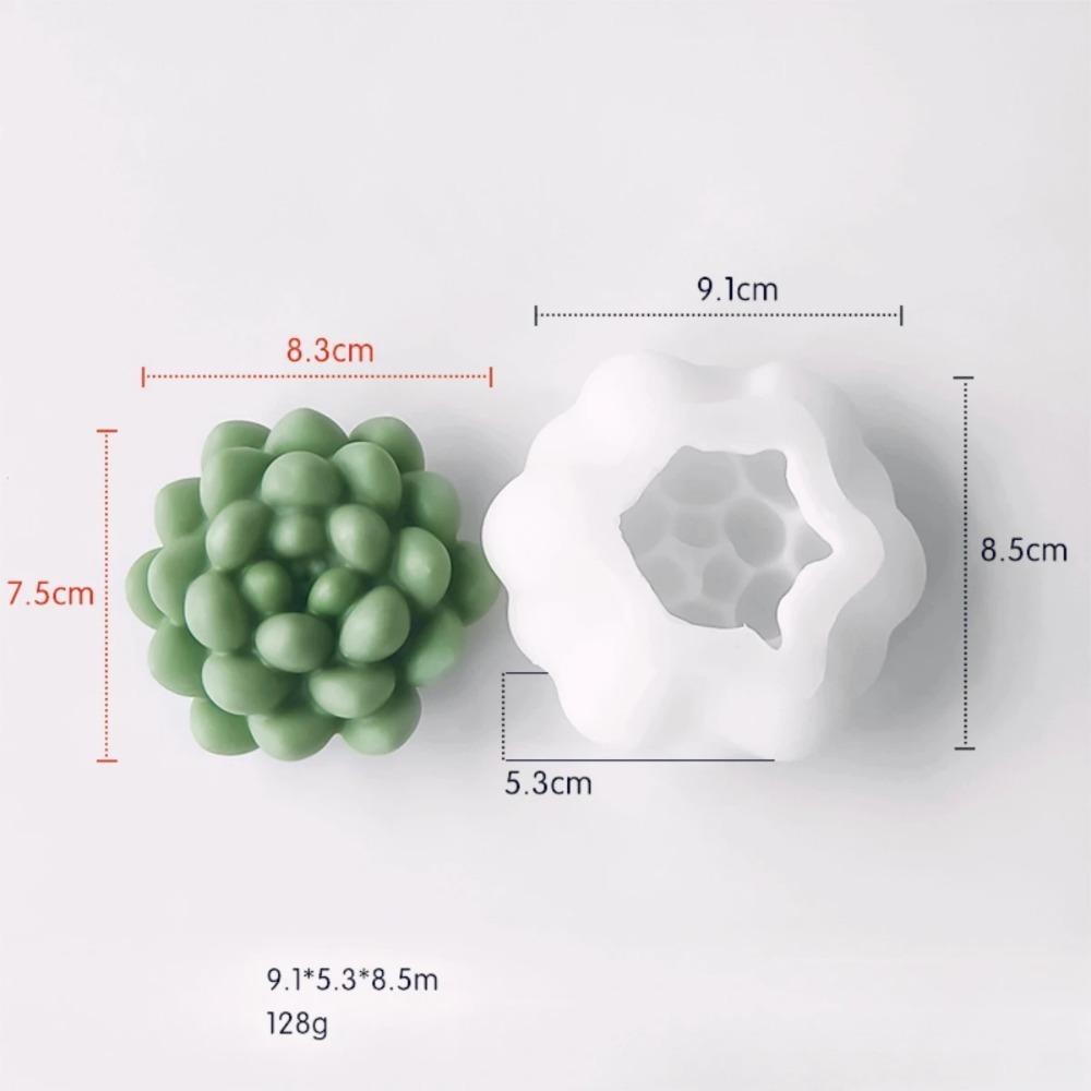 3D Fleshy Succulent Series Candle Silicone Mold DIY Flower Plaster Soap Mold Valentine's Day Gift Handmade Candle Making