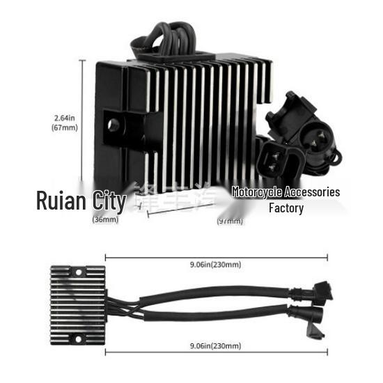 Rectifier for Harley Models 74546-07A, 74711-08, H4607, 74711-C, XL 883