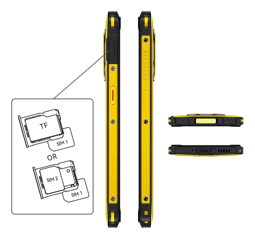 Cubot Защищенный смартфон KingKong ES 5 12 ГБ(+12 ГБ) ОЗУ 256 ГБ ПЗУ Две SIM-карты 6,88" 64 МП 7000 мАч NFC Android 16