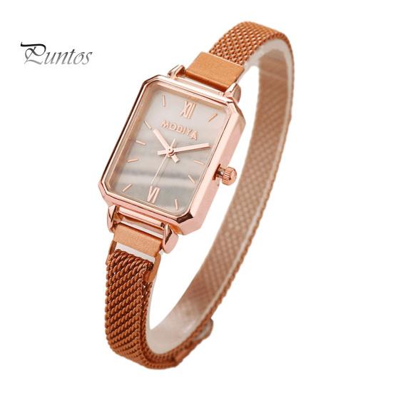 Женские часы с продолговатым циферблатом, кварцевый механизм, изысканный указатель, высокая точность, украшение без задержки, легкие женские наручные часы