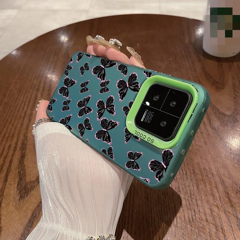 Чехол с рисунком бабочки, устойчивый к падениям, для Xiaomi Redmi 13C Poco C65 Samsung S24 Ultra A55 iPhone 15 Huawei Honor 90, противоударный защитный бампер