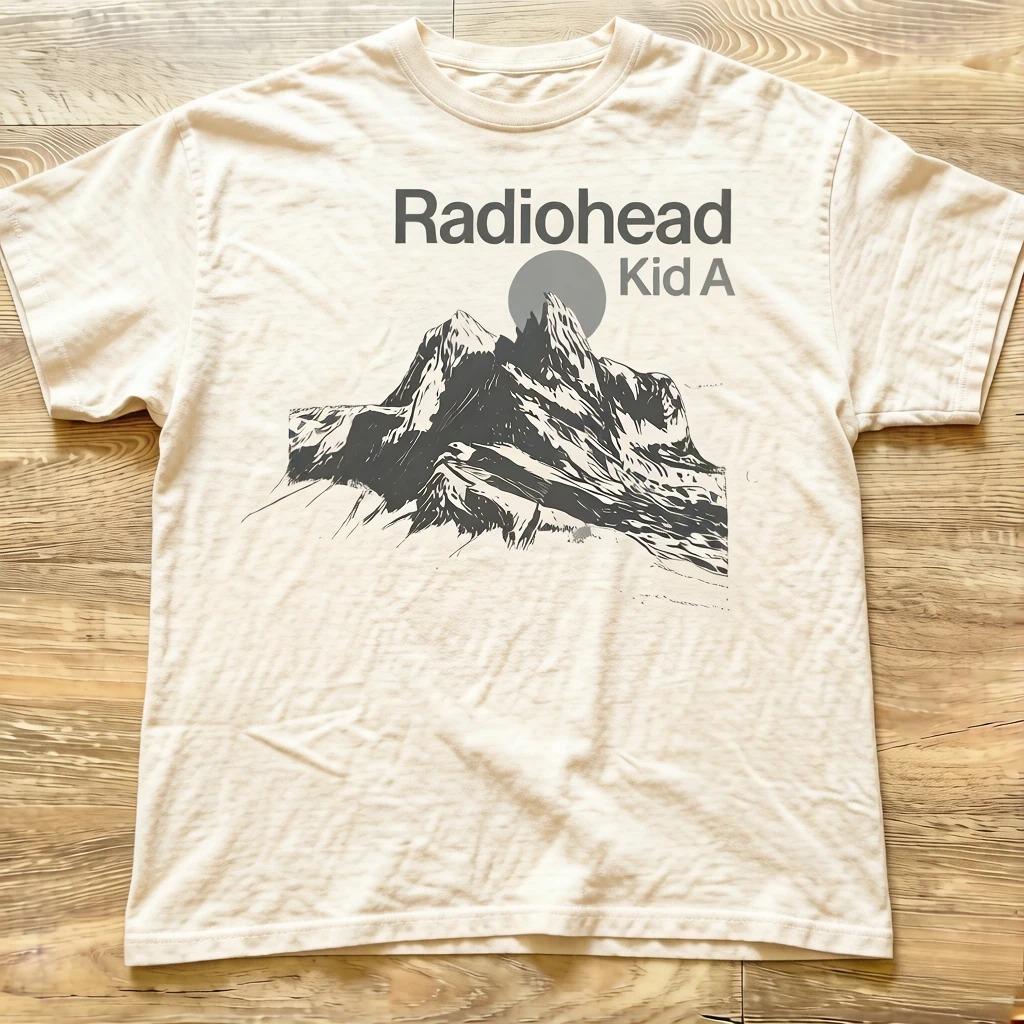 2026 Hot Sale Summer Radiohead Kid As Album Tour Concert Tshirts Unisex Unisex Casual Printed Shortsleeved Shirts Cheap Clothing