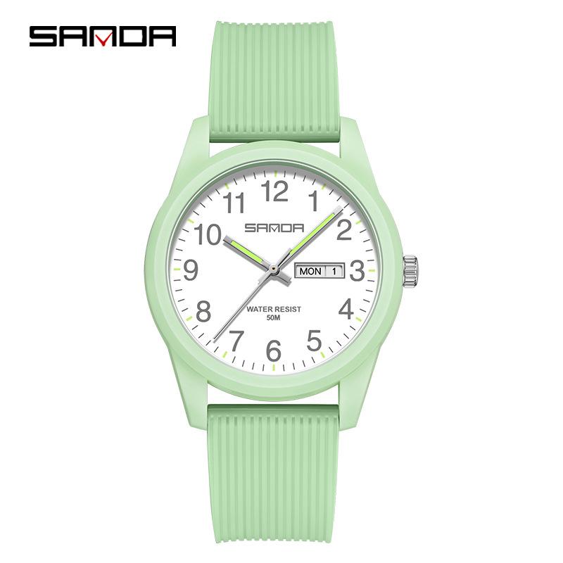 Sanda Creative Calendar Wristwatch for Students – Versatile Fashion Dial for Men & Women