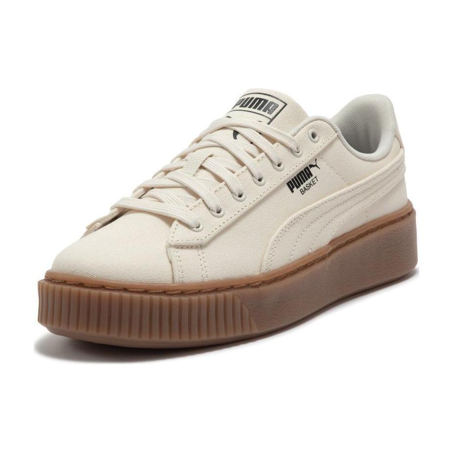 Новые женские PUMA Basket Platform Canvas 'Beige' 399251-02