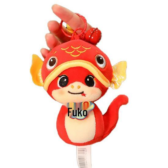 2025 Год Змеи Зодиакальная Плюшевая Игрушка-Талисман - Праздничный Подвесок и Подарок для Ежегодного Собрания