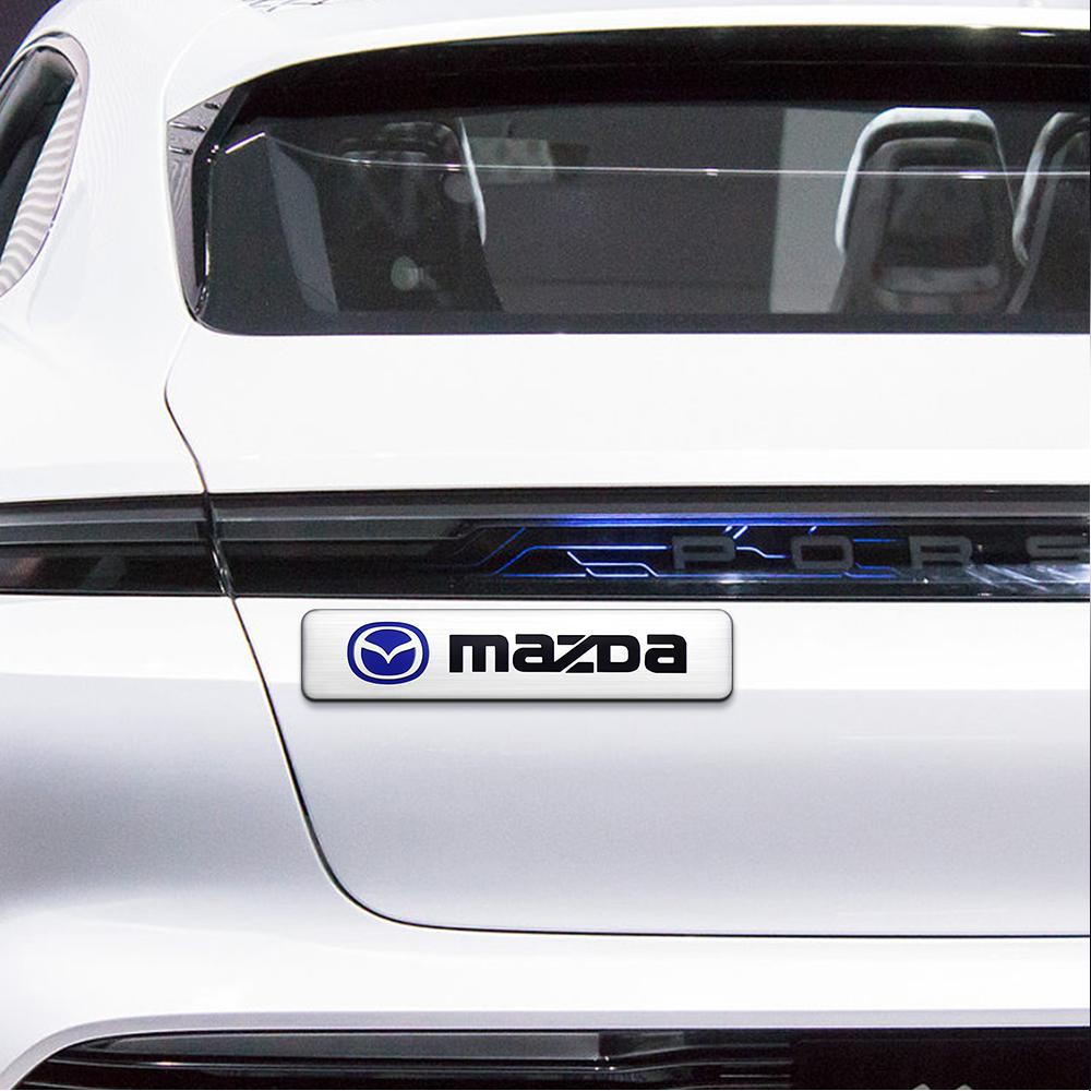 Car Styling 3D Aluminum Emblem Car Decoration Body Sticker Decals For Mazda MS 2 3 5 Axela CX5 CX3 Atenza Demio RX7 RX8 MPS 323 FF24