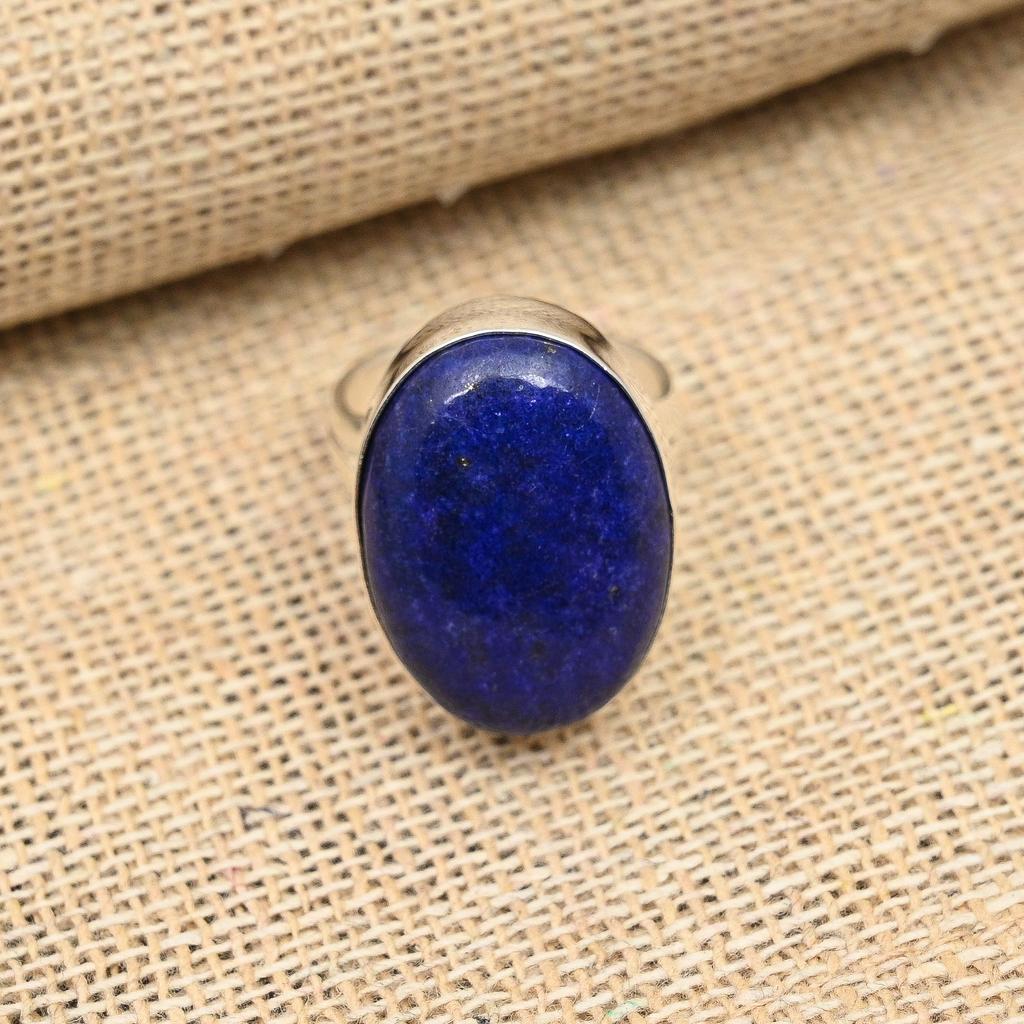 Ювелирные изделия из стерлингового серебра 925 пробы с красивым лазуритом и драгоценным камнем ручной работы