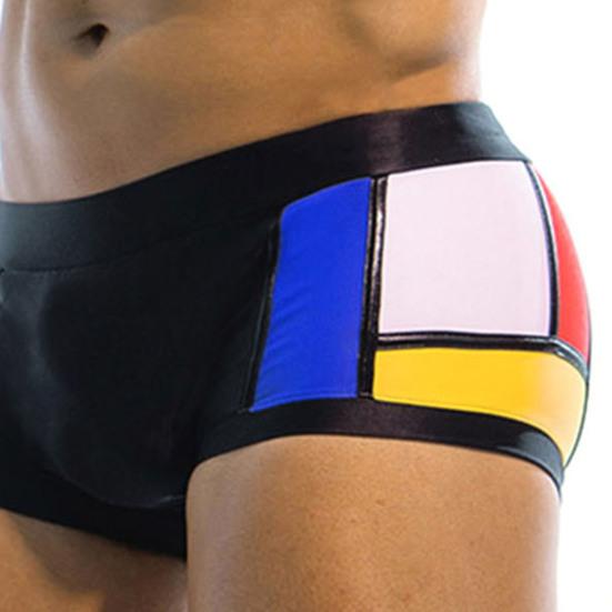 Мужские плавки Yousheng, эластичные, мягкие, быстросохнущие, дышащие, облегающие, подходящие по цвету, купальные боксеры со средней талией, шорты для плавания, водные виды спорта, серфинг