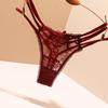 2025 European & American Lace See-through Panties: Bow Hollow-out Thin Strap Thong for Women & Girls