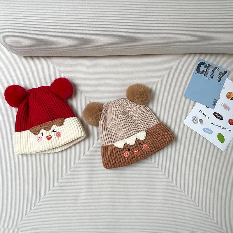 1 Piece Sweet Warm Infant Baby Beanie for Boy Girl Fashion Cute Cartoon Toddler Crochet Bonnet Autumn Winter Outdoor Knitted Hat