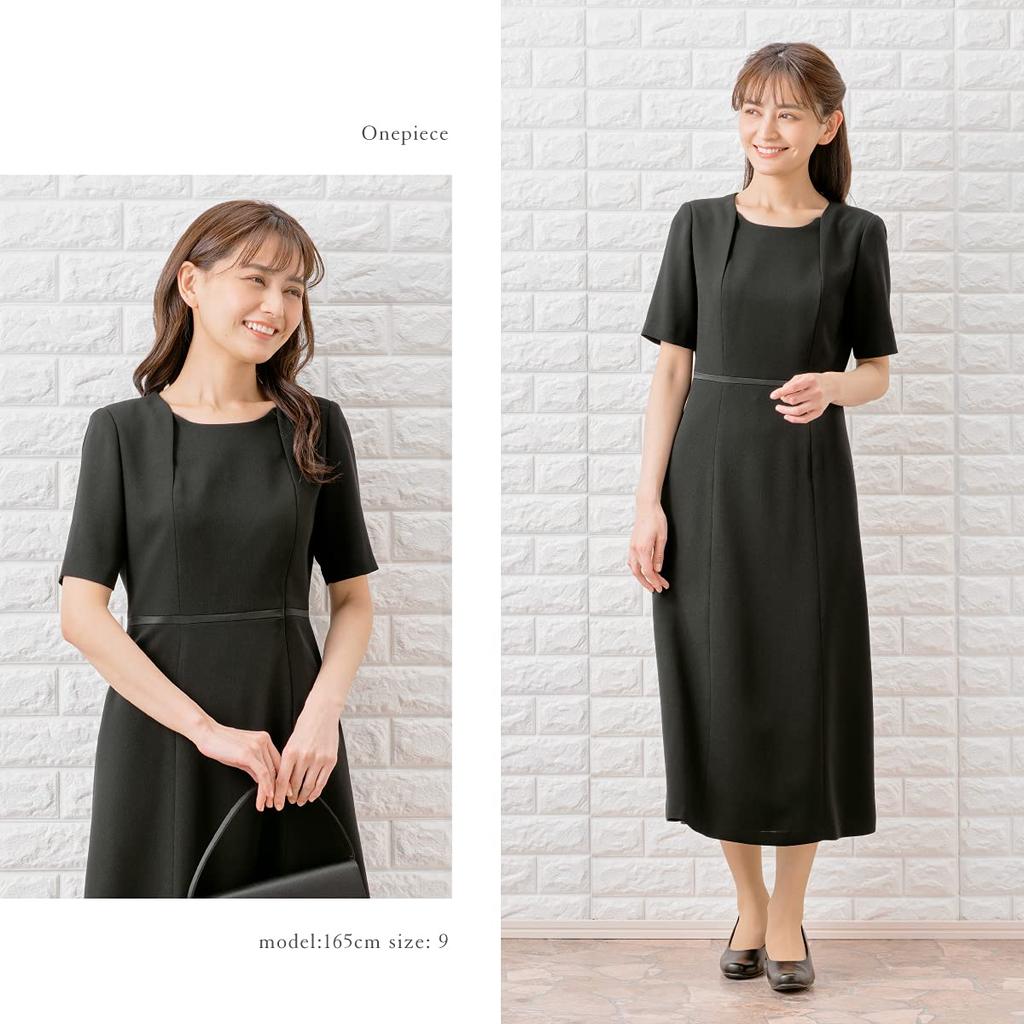 Черный формальный траурный ансамбль длинное открытое спереди платье формальная одежда для торжественных случаев [Margaret Gold] женский m474-09