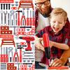 Pretend Tools Kit Toys 38/41 PCS Play Repair Tool Set Engineer Simulated Plastic Construction Toys Toddler Kids Boys Gift