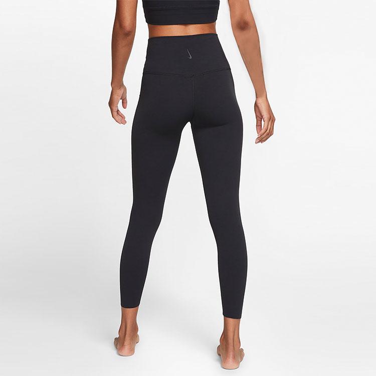 Nike Леггинсы для йоги Yoga Dri-FIT Luxe Solid Quick-Dry с высокой талией, женские леггинсы, черные CJ3801-010