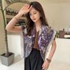 90cm Travel Sunscreen Versatile Large Square Scarf Shawl Headscarf Neck Protection Scarf Decoration For All Seasons
