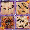 32pcs Halloween Wooden Craft Set - Unpainted Pumpkin & Truck Cutouts for DIY Art, Carved Tags & Hanging Decorations
