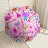 1PC Princess Castle Umbrella-8-Rib Reinforced Portable Folding Travel Suitable for All Seasons Outdoor Daily Use  -J0354