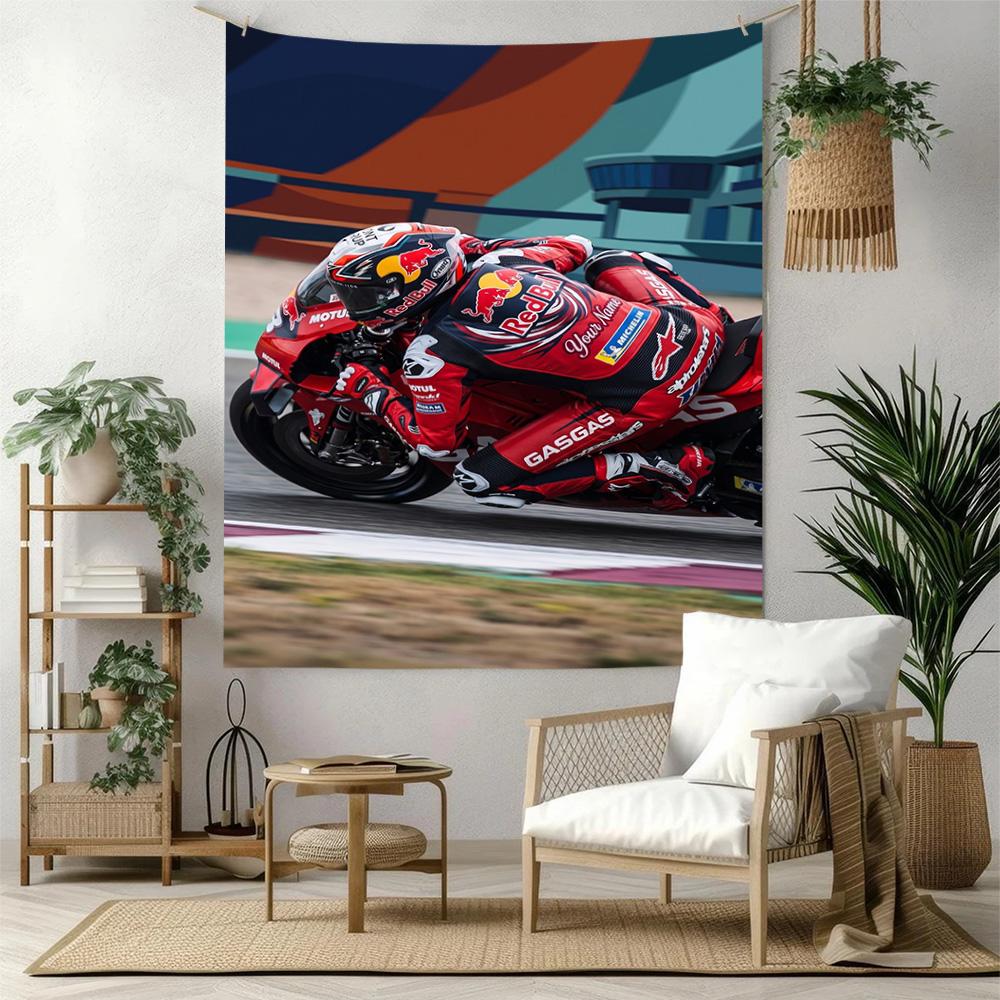 Jorge Lorenzo Custom Your Name Wall Decor Tapestry Art For Pet Memorial Birthdaywedding Party Backdrop Family Gift