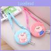 Round Cute Puffpig Creative Plush Purse Girl Backpack Decorative Pendant Gift